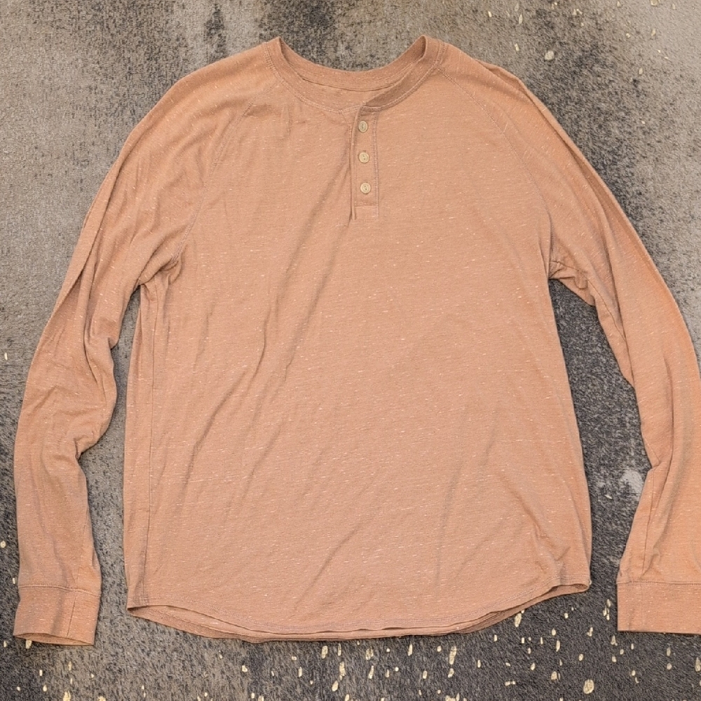Goodfellow & Co Brown Henley Shirt